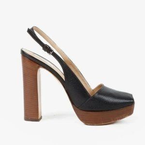 Max Mara Black Platform Heels